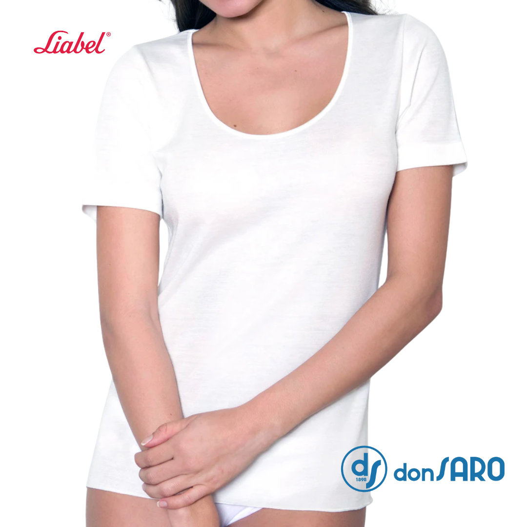 Liabel Maglie Femminili Maglia Donna Mezza Manica Microseta LIABEL