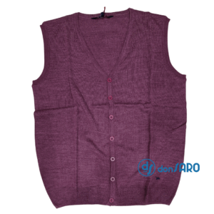 Gilet uomo senza maniche abbottonato lana rasata Amone