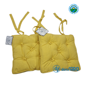 Coppia copri sedia cm. 40x40 alto cm. 6 colore giallo