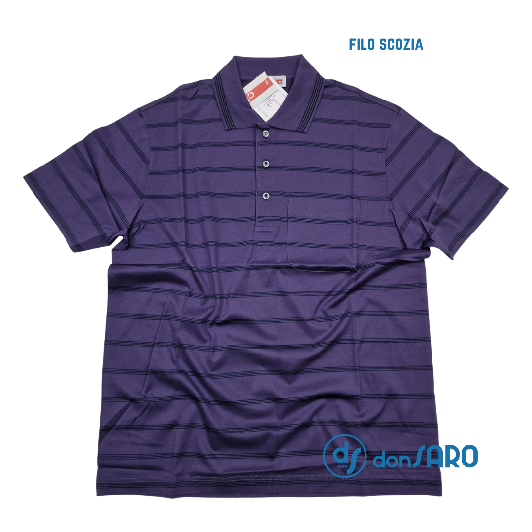 Polo Uomo Mezza Manica Filo di Scozia 50213 – Donsaro