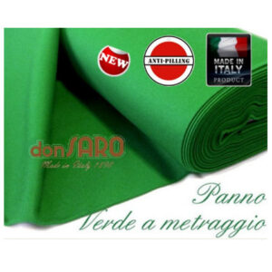 Panno Verde in Lana per tavoli da gioco biliardi bacheche rivestimenti convegni Garden