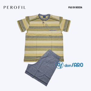 PEROFIL Pigiama Uomo estivo nice