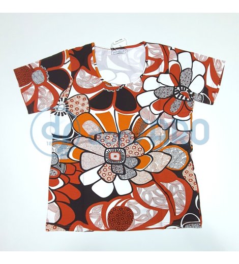 T-shirt donna manica corta viscosa Gaia B, 142G – Donsaro