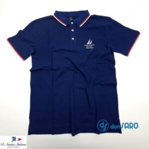 Polo uomo manica corta cotone nido d'ape Scuola Nautica Vela