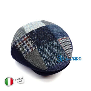 Coppola uomo invernale a becco d'anatra, Patchwork