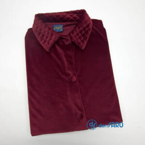 Vestaglia donna abbottonata elegante velluto, Happidea 865