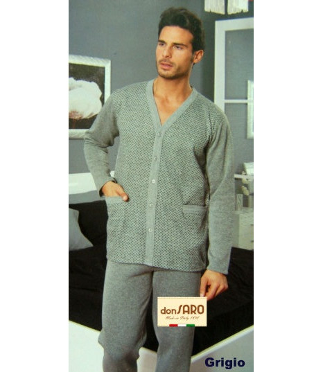 Pigiama Uomo Calibrato Collo Scialle Autunno inverno 163Max – Donsaro