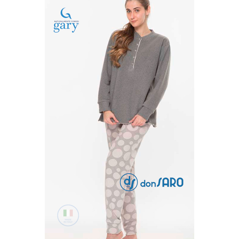 Pigiama donna invernale punto milano, Gary Q50145 – Donsaro