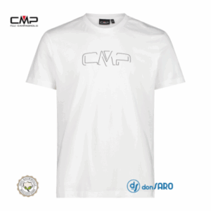T-shirt uomo manica corta in cotone con logo CPM, 32D8147P