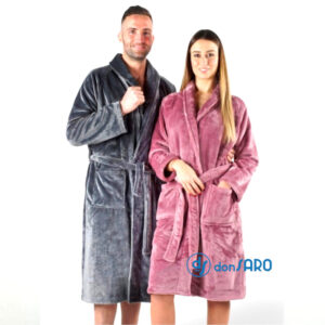 Vestaglia unisex micropile effetto cachemire Coral Jolie Unito