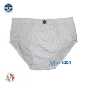 Slip uomo taglie forti conformate con apertura, 20 nodi 925