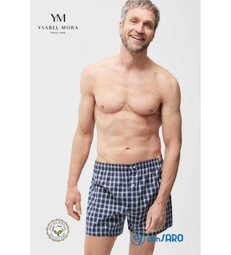 Boxer uomo con bottoni tessuto camicia, Ysabel Mora 20301