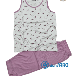 Pigiama donna cotone canottiera e pinocchietto Karelpiù 4260