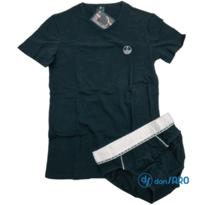 Completo intimo t-shirt scollo V e slip NAVIGARE 11494