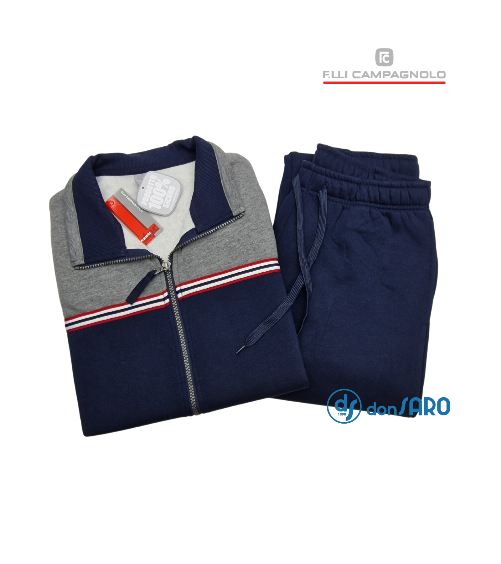 Tuta uomo invernale in felpa, Campagnolo 8Q77273M – Donsaro