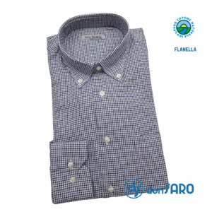 Camicia uomo flanella quadro piccolo, no-logo Nevada