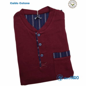 Pigiama uomo con taschino caldo cotone, Karelpiù 5123