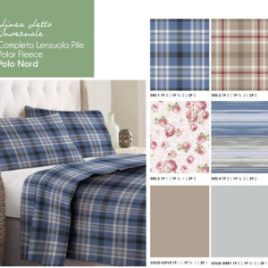 Completo lenzuola pile calde e morbide, Polo Nord