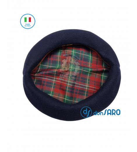 Basco In Lana Merino 100% - Made In France, Nero, Taglio Libero, Lavabile A Mano - Foto 5