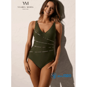 Costume mare intero modellante verde oliva Ysabel Mora 82549