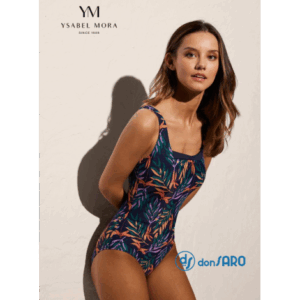 Costume mare modellante stampa tropicale, Ysabel Mora 82727