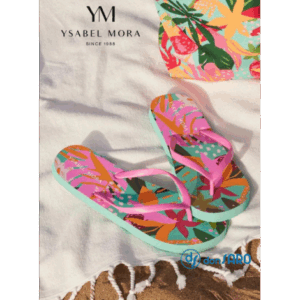 Infradito mare donna colore rosa fantasia Ysabel Mora, 86078