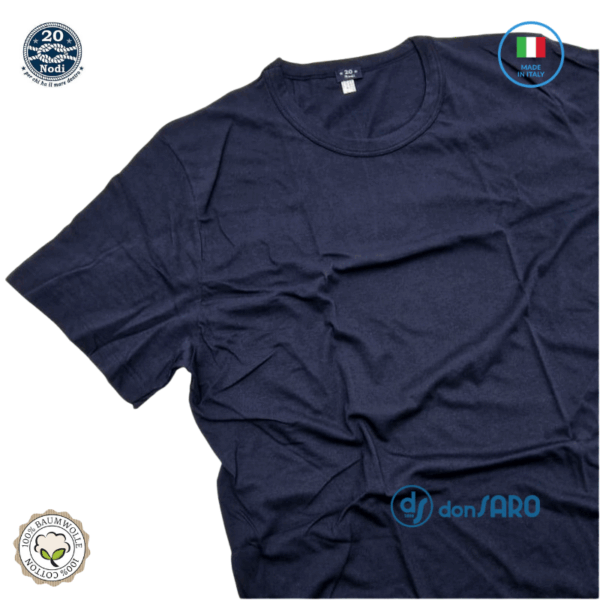 T-shirt uomo manica corta cotone taglie forti, 20 nodi 1002 - immagine 5