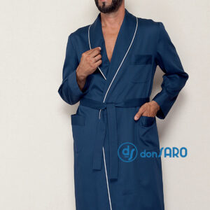 Vestaglia uomo rigatino di puro cotone, B&B Enry
