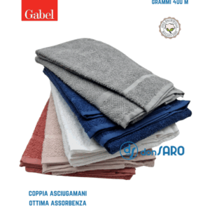 Coppia asciugamani spugna Jacquard GABEL, Atmosphere