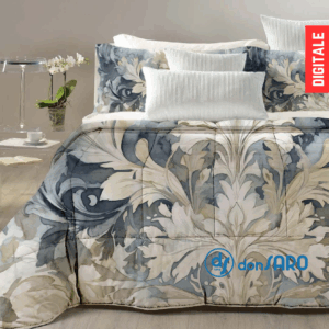 Trapunta matrimoniale microraso stampata Tiffany modello Mila