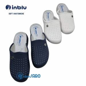 Pantofole uomo soft anatomiche plantare pelle, INBLU Sanman