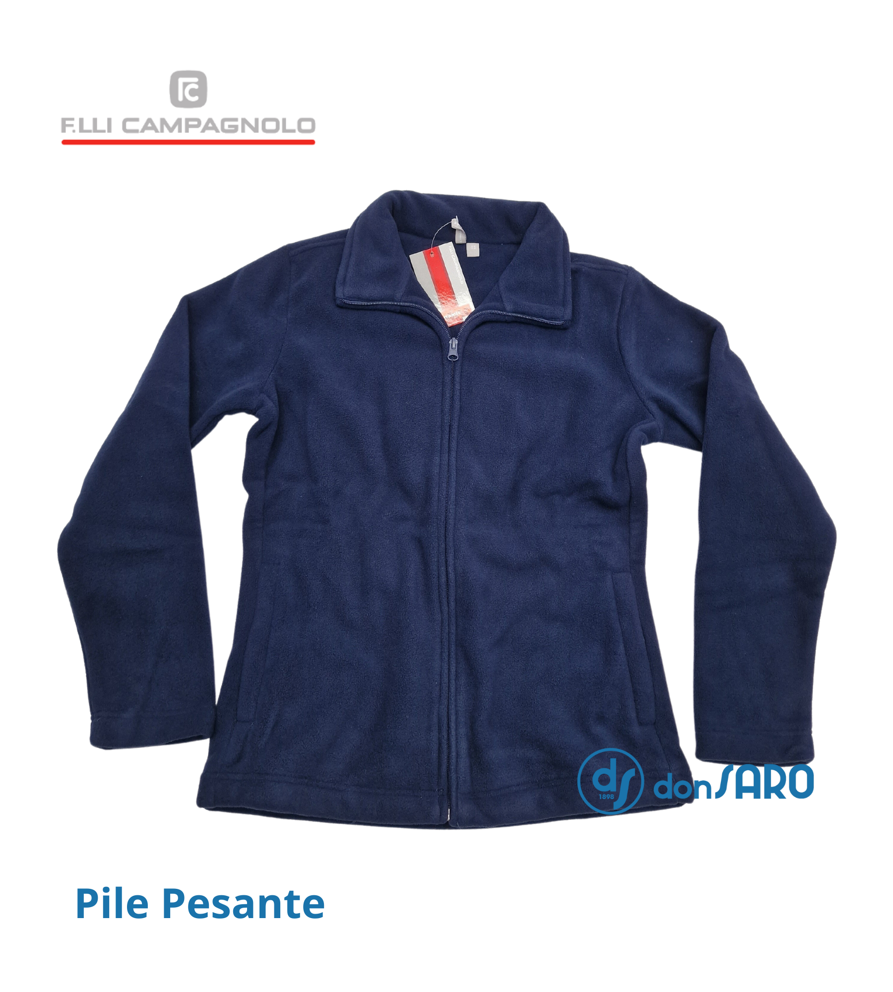 Giacca felpa con zip pile pesante donna, Campagnolo 4B141-6