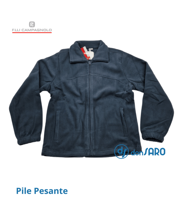 Felpa uomo pile pesante con cerniera, Campagnolo 4B101-7 - immagine 13