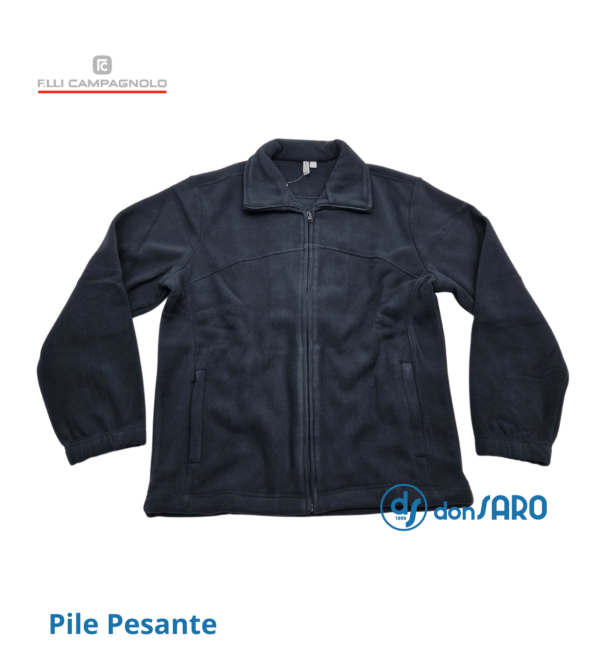 Felpa uomo pile pesante con cerniera, Campagnolo 4B101-7 - immagine 14