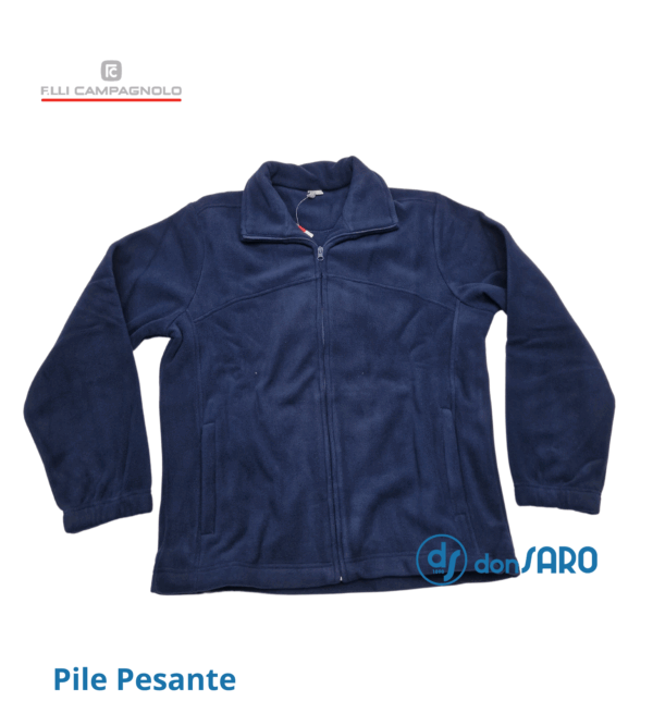 Felpa uomo pile pesante con cerniera, Campagnolo 4B101-7 - immagine 15
