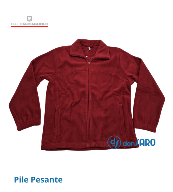 Felpa uomo pile pesante con cerniera, Campagnolo 4B101-7 - immagine 16