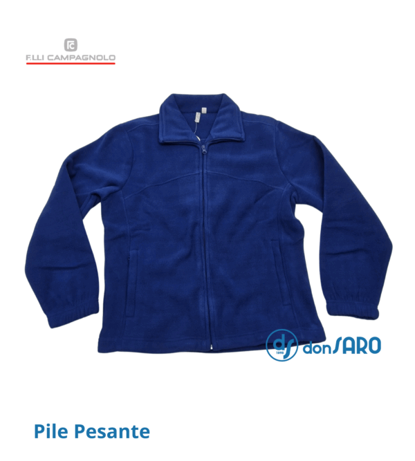 Felpa uomo pile pesante con cerniera, Campagnolo 4B101-7 - immagine 17