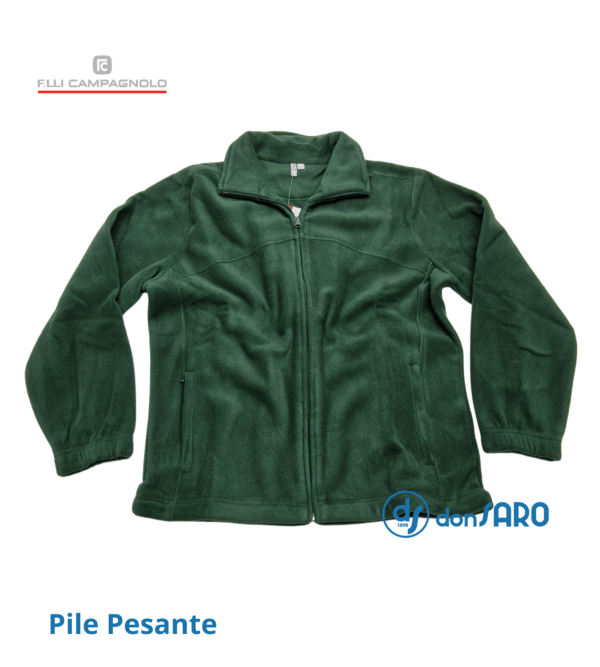 Felpa uomo pile pesante con cerniera, Campagnolo 4B101-7 - immagine 18