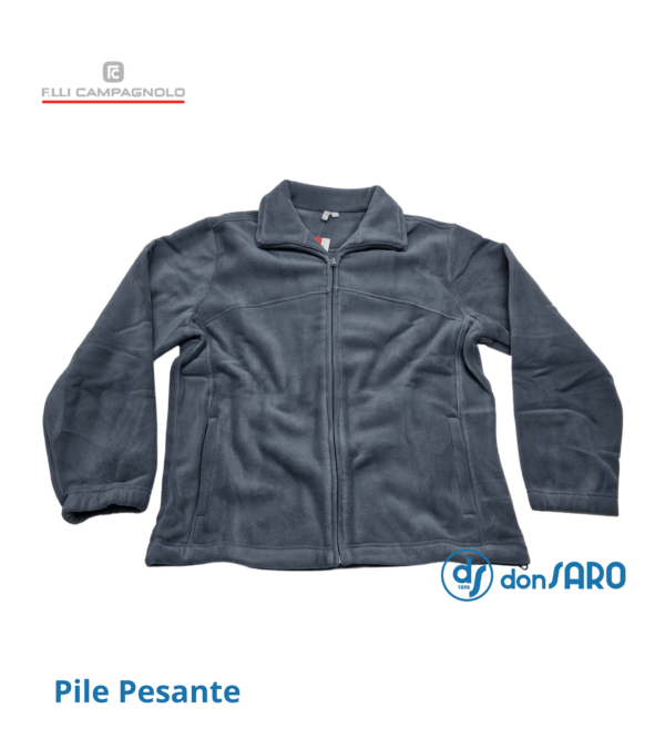 Felpa uomo pile pesante con cerniera, Campagnolo 4B101-7 - immagine 19