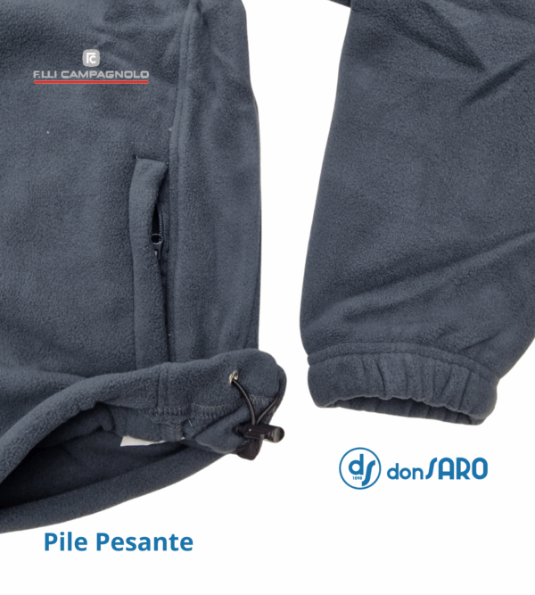Felpa uomo pile pesante con cerniera, Campagnolo 4B101-7 - immagine 22