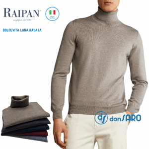 Dolcevita uomo lana rasata Raipan 557 collo alto