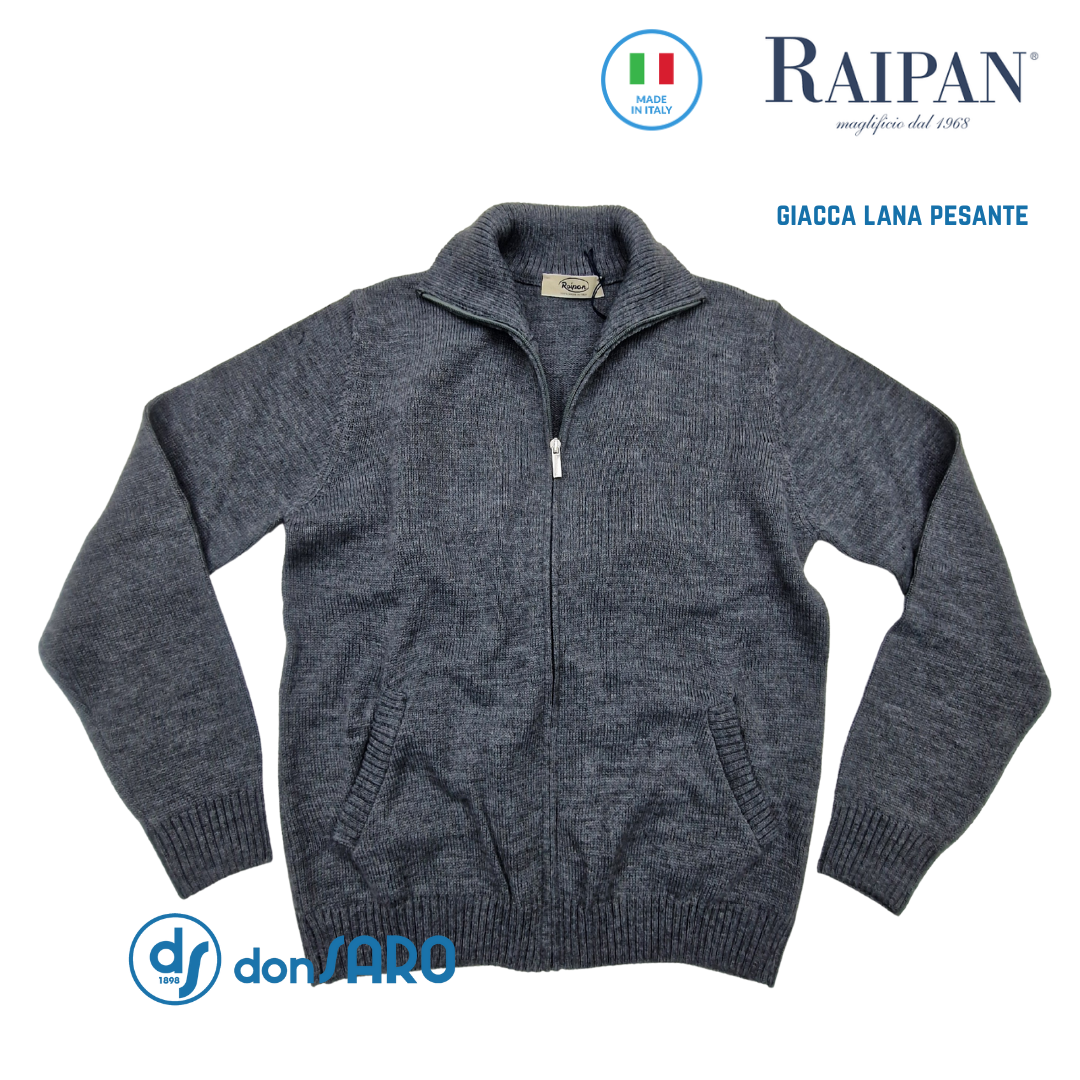 Cardigan Pellizzari Blu Navy In Lana Merino Con Chiusura A Bottoni