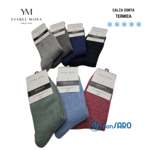 Calza corta donna termica colori moda, Ysabel Mora 12728