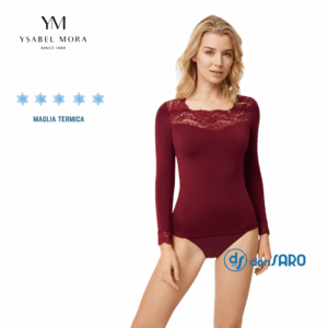 Maglia termica donna Ysabel Mora 70005 con pizzo sottogiacca