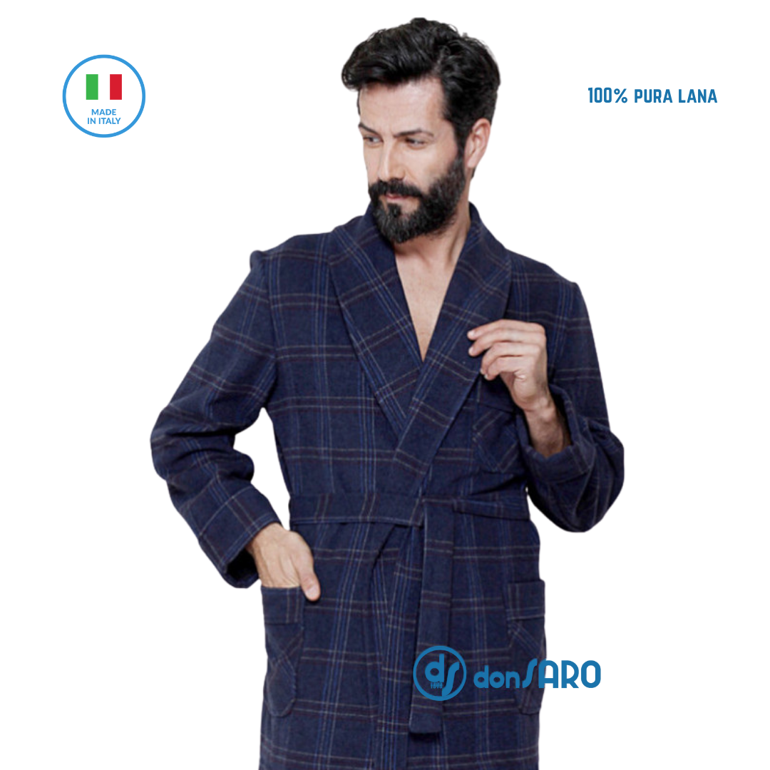 Vestaglia Invernale Vestaglie Per Uomo Vestaglia Uomo Pura Lana