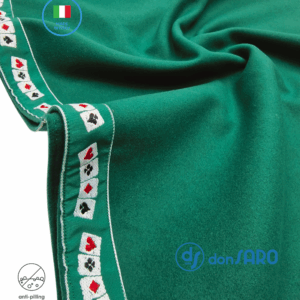 Tappeto Panno Verde da Gioco EIRE disegno Semi Carte