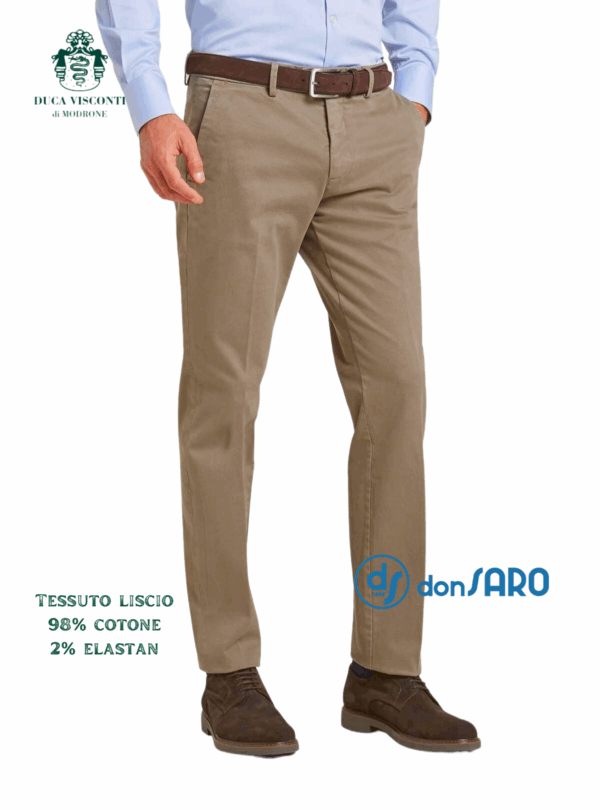 Pantalone uomo tessuto liscio Duca Visconti Modrone, 472