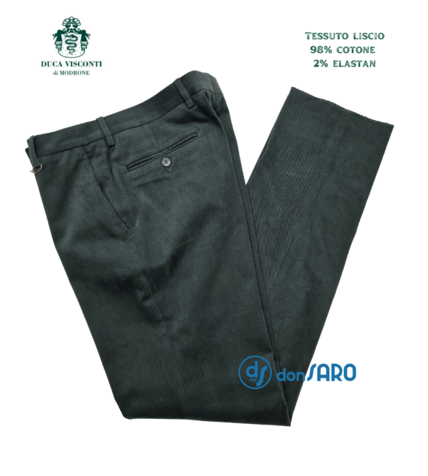 Pantalone uomo tessuto liscio Duca Visconti Modrone, 472 - immagine 5