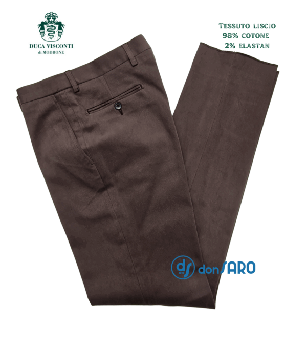 Pantalone uomo tessuto liscio Duca Visconti Modrone, 472 - immagine 6