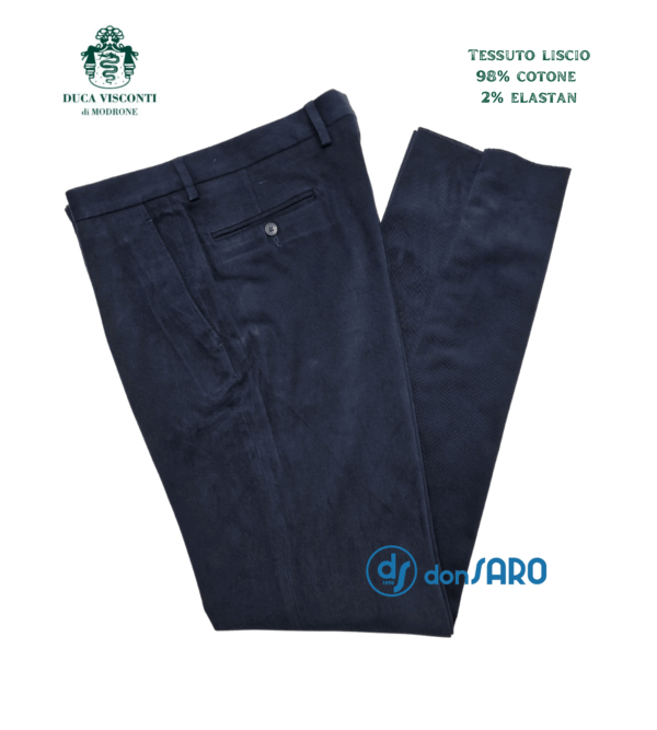 Pantalone uomo tessuto liscio Duca Visconti Modrone, 472 - immagine 7